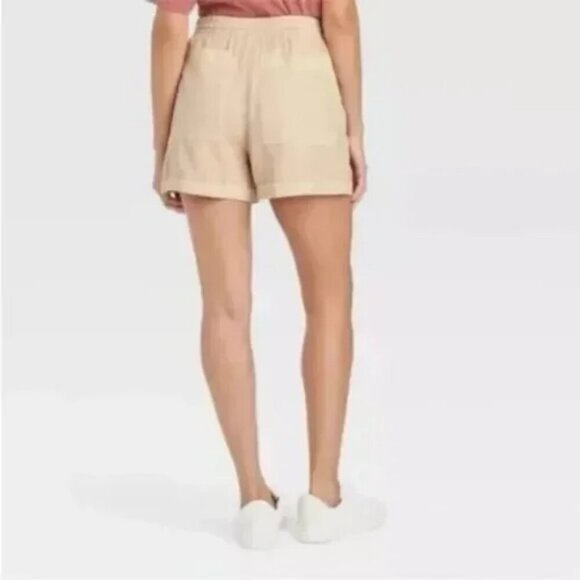 *3 FOR $9* NEW Universal Thread Linen Elastic Waist Pull On Drawstring Shorts 3X - Picture 3 of 3